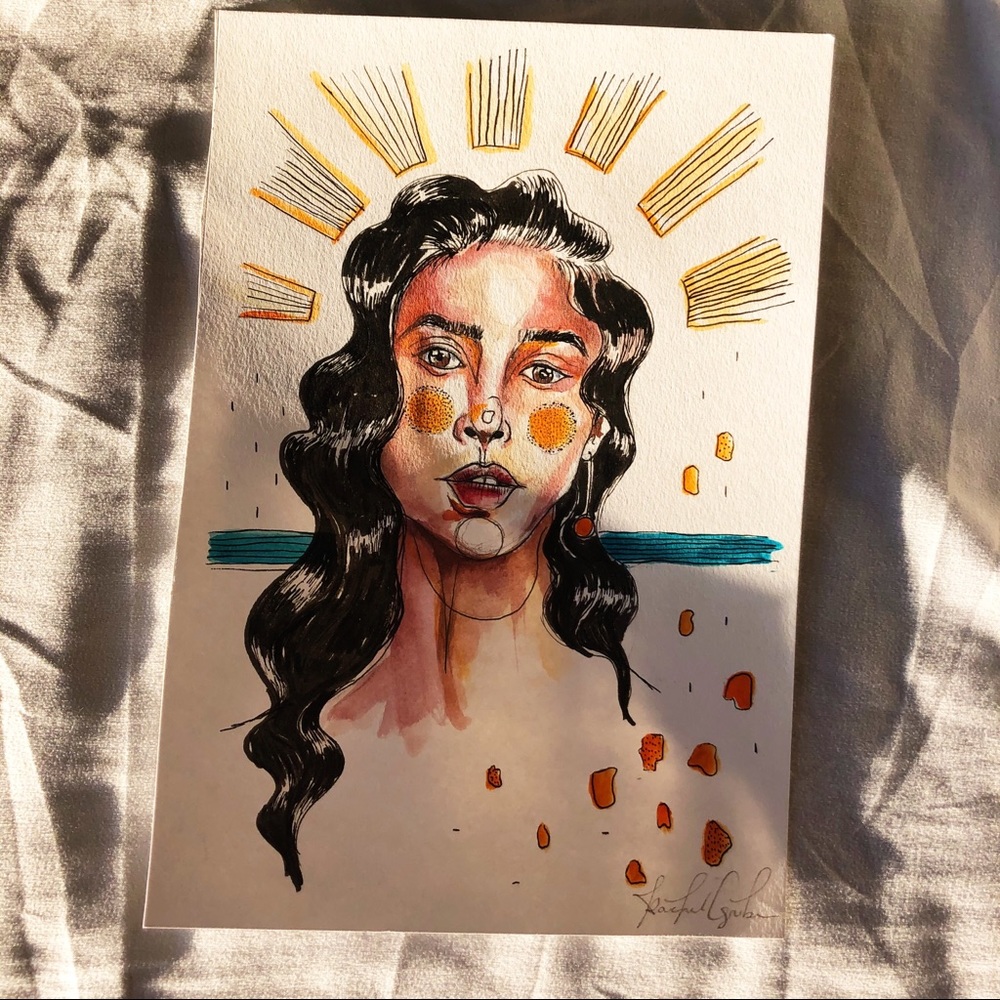 Original drawing/painting portrait